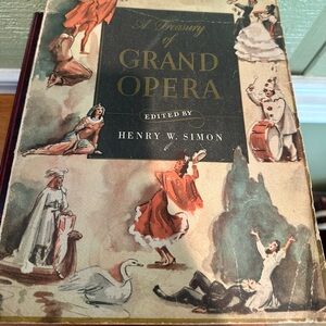 Vintage 1946 “A Treasury of Grand Opera” – First Edition – Henry W. Simon